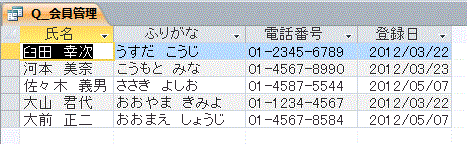 重複したレコードがないクエリ