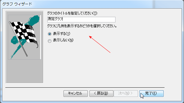 グラフタイトルと凡例の設定