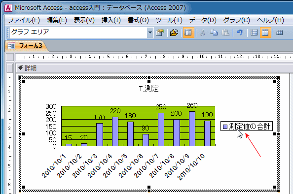 凡例上をダブルクリック