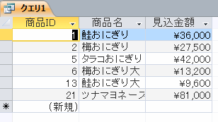 見込み金額の計算結果