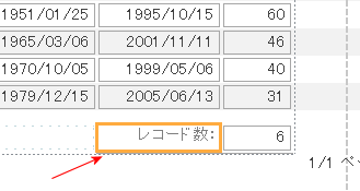 レコードカウントの修正