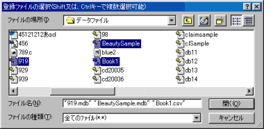 ファイル複数選択 Ctrl
