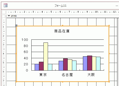 デザインビューの画面