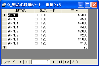 降順ソート