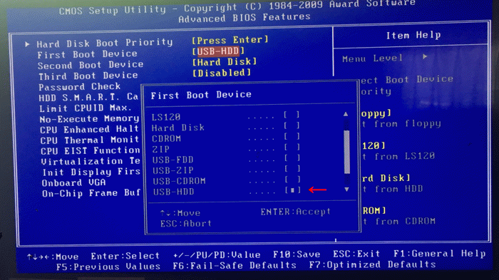 USB-HDDにマークを移動する