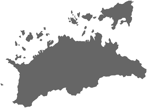 日本地図 都道府県地図 四国の地図