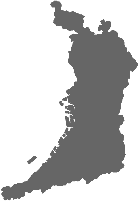 大阪府白地図