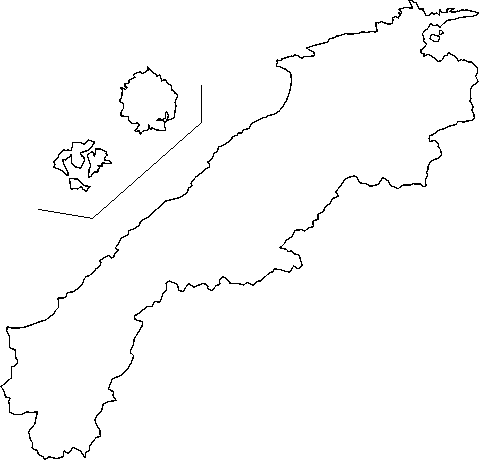 日本地図 都道府県地図 中国地方の地図 中国の地図