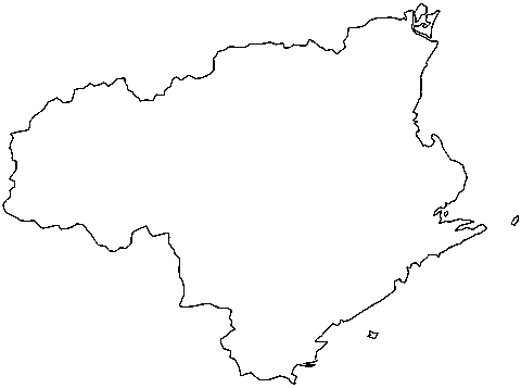 日本地図 都道府県地図 四国の地図