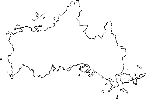 日本地図 都道府県地図 中国地方の地図 中国の地図