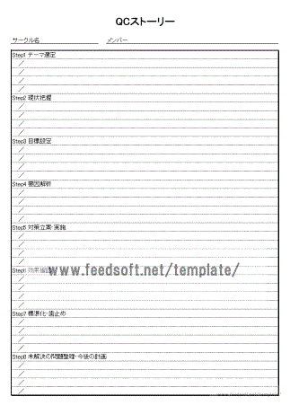QCストーリーのテンプレート